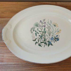 13.5" Wildflower Pattern China Serving Platter